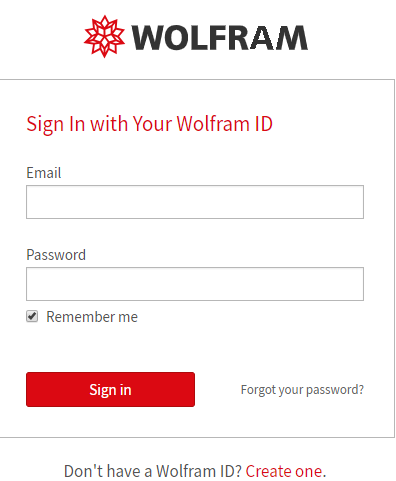 Wolfram Login
