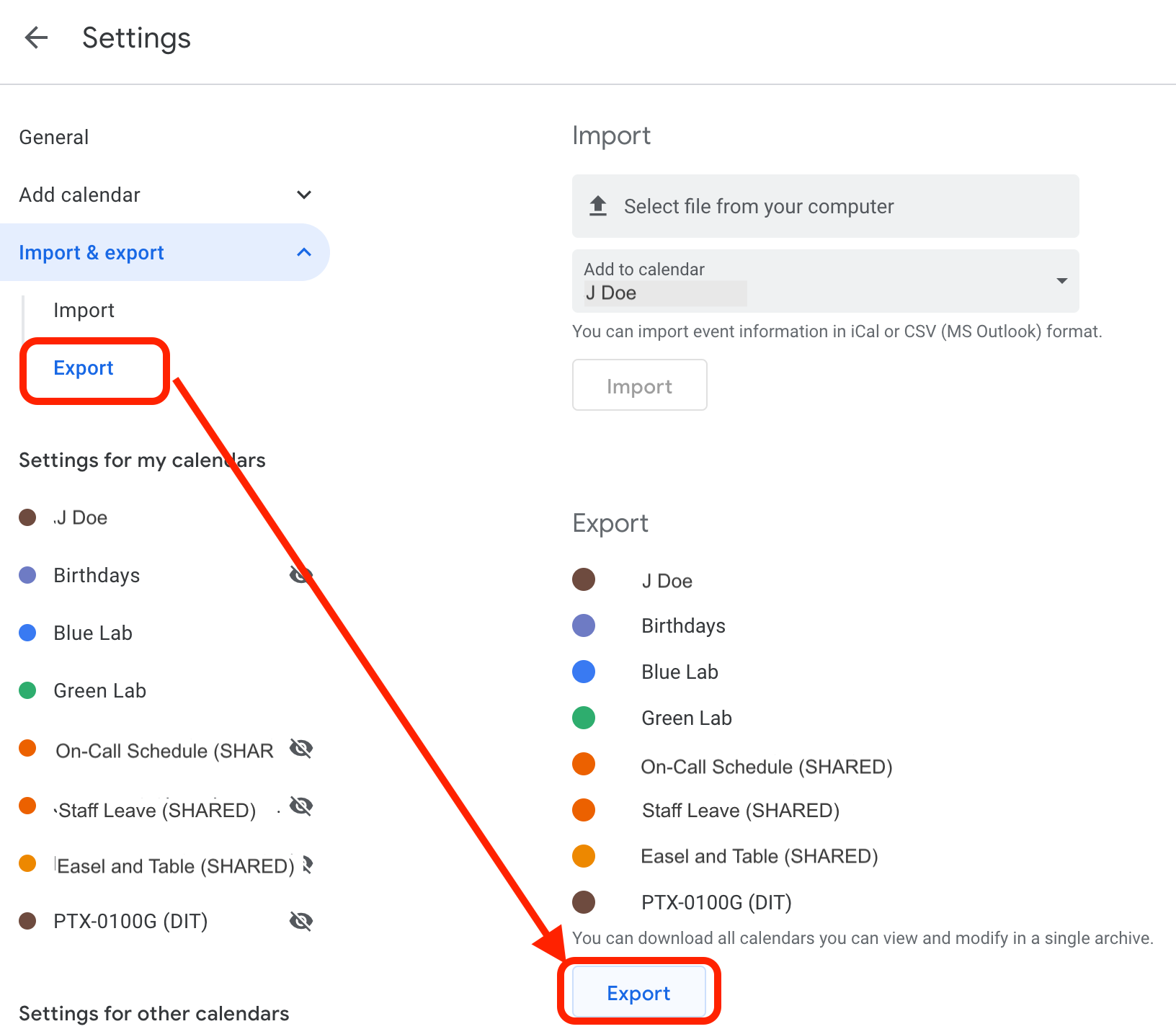 Export And Import Google Calendar Events It Support Umd