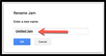 Add Jamboard title