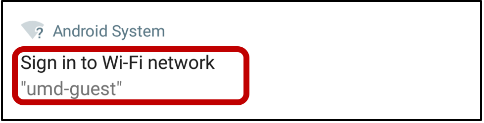 sign in to wifi network
