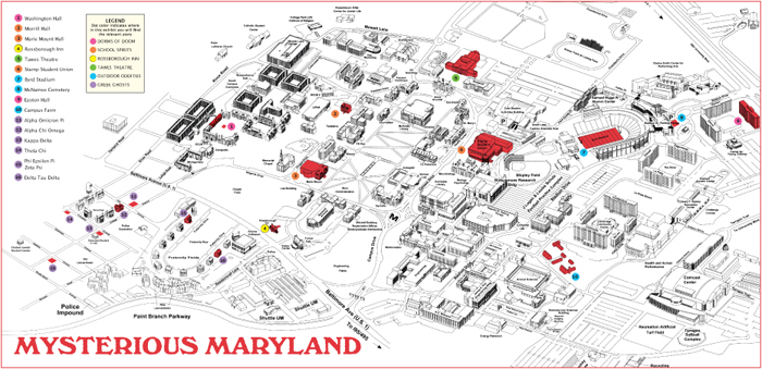 Mysterious Maryland Map