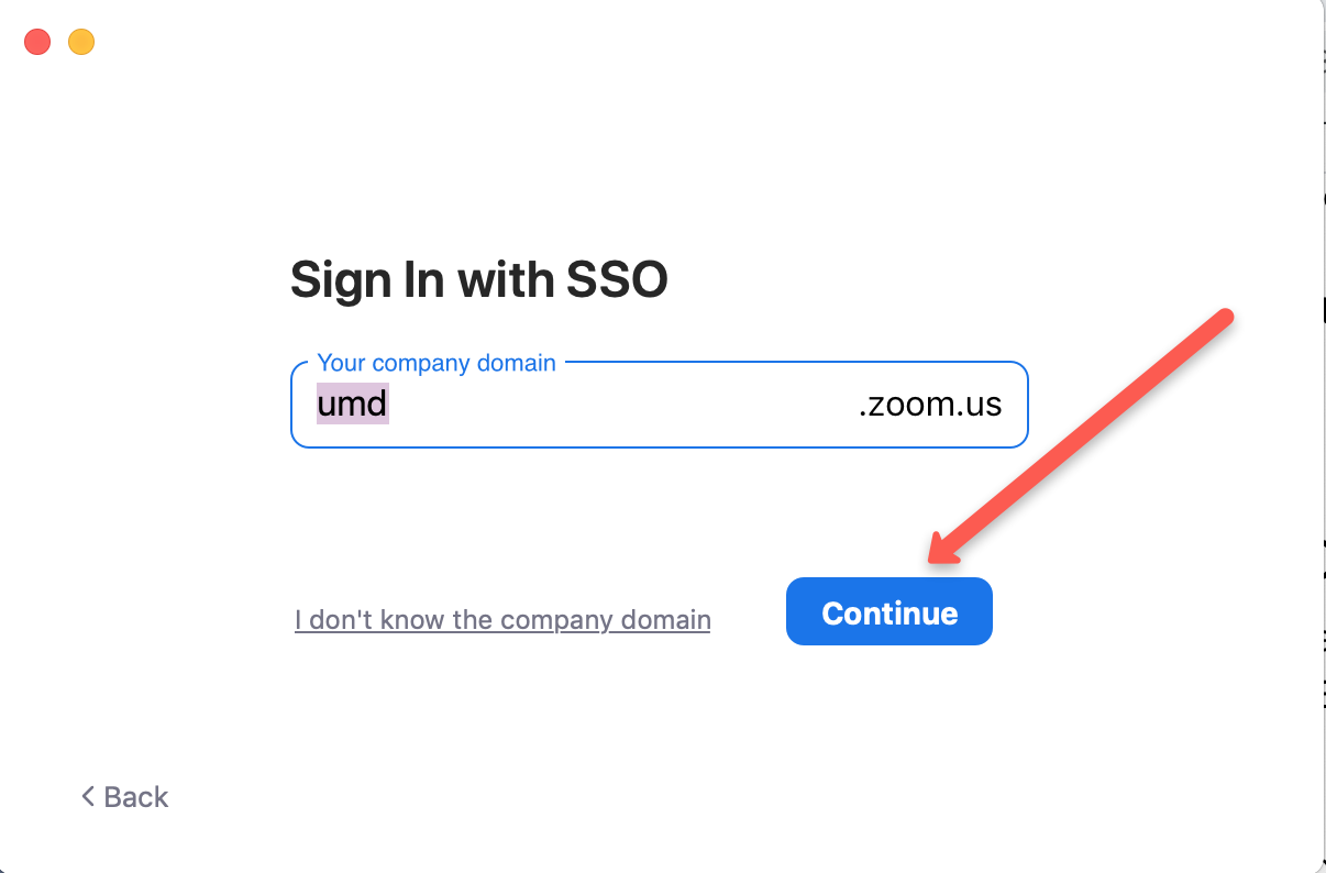 Zoom Sign in